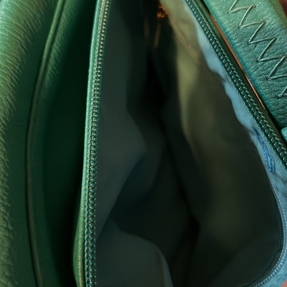 🆕Teal Green Color Crossbody or Shoulder Purse Flap magnetic snap closure - Picture 10 of 11